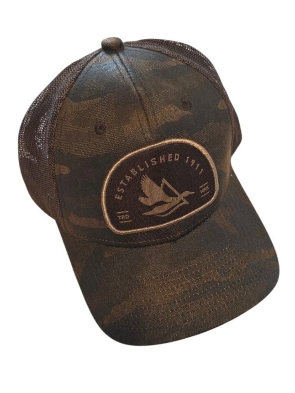 Delta Waterfowl Hat Outdoor Cap Men's One Size Camo Mesh Back Snapback Cowboy